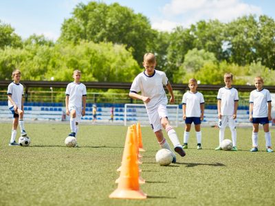 Junior Football Team at Practice