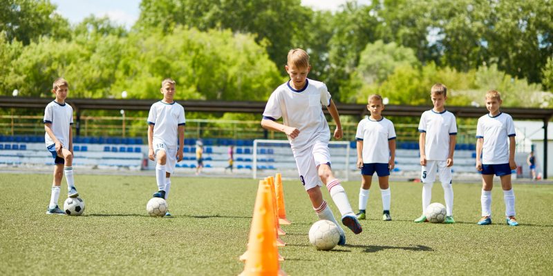 Junior Football Team at Practice