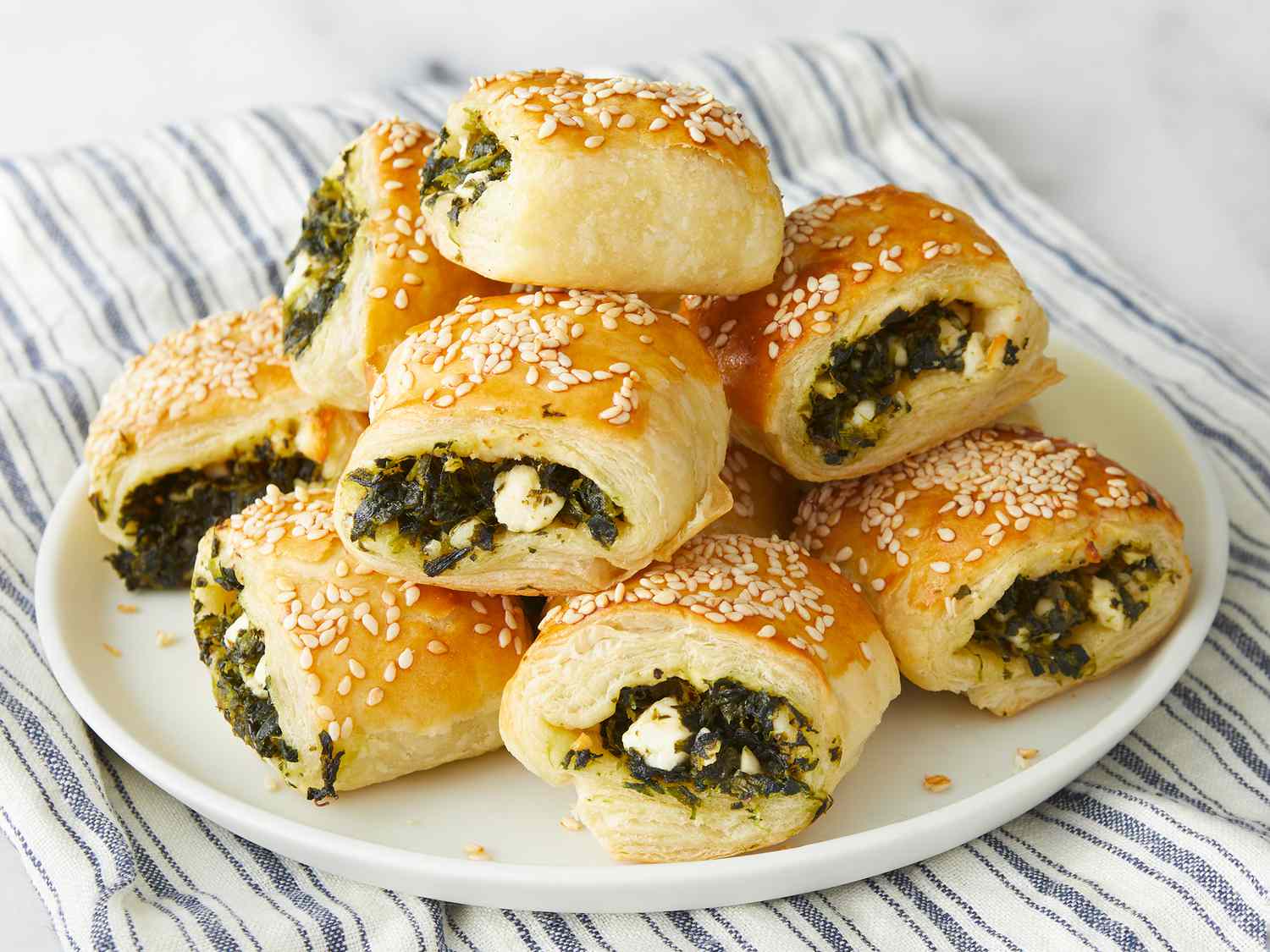 Spinach And Feta Rolls