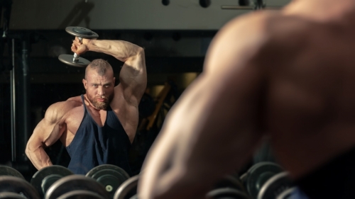 a strong male bodybuilder